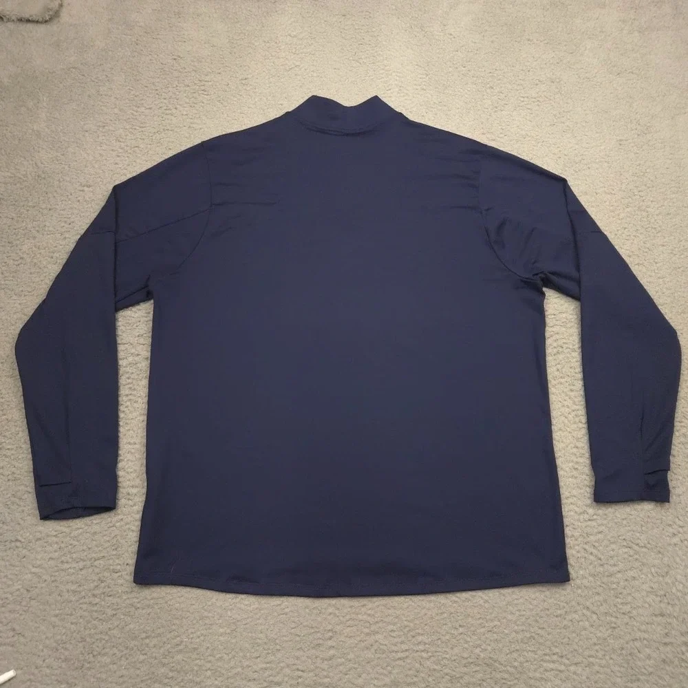 Nike Running Quarter Zip Pullover Mens XL Navy Special Olympics Logo Dri Fit